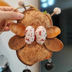 DIY Double-sided Bear & Bee Soybean Pod Doll Natural Plant Material Handbag Pendant