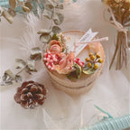 Dried Flower Scented Soy Candle Gift Set Luxury Women Birthday Artistic Candles