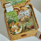 Handmade Blue Wind Chime Dried Flower Scented Candle Gift Set