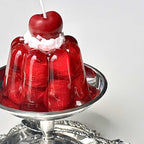 Cherry Blossom Pudding Jelly Wax Candle Handmade Unique Shape Candle