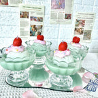 Matcha Ice Cream Cake Scented Candles Gift Adorable Sweet-Inspired Aromatherapy Candles Present