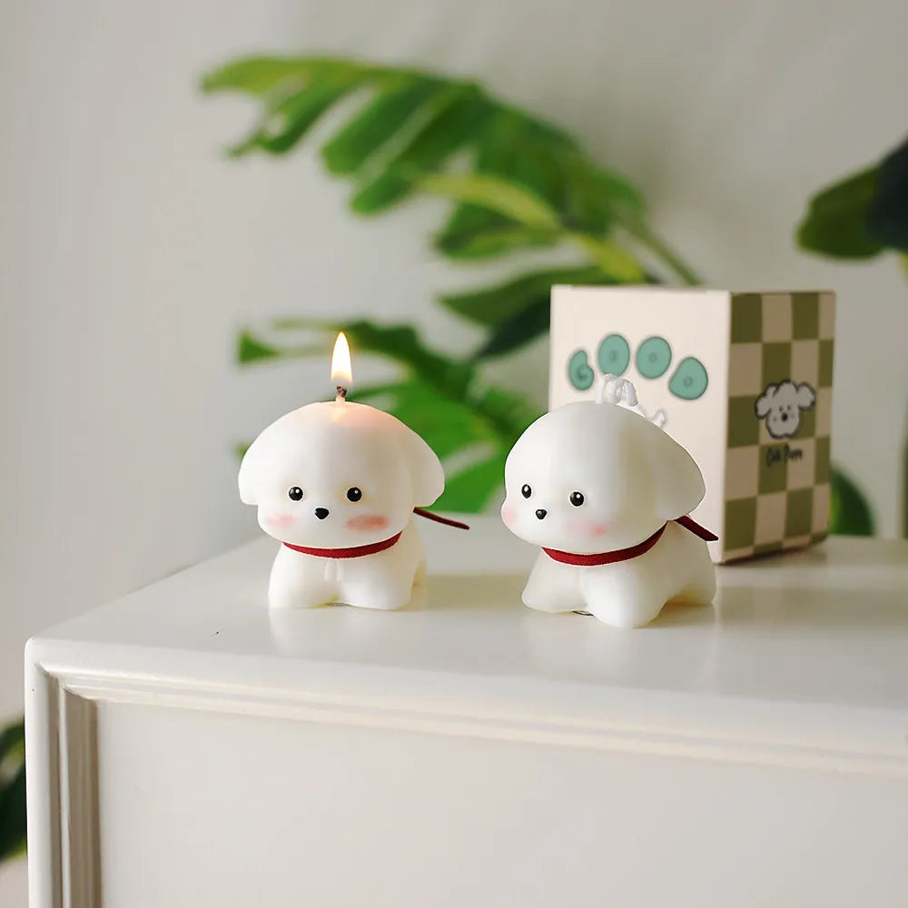 Handmade Puppy Shaped Cute Scented Candle Pet Lover Decor Candle