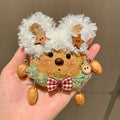 Natural Plants Pod Doll Bag Charm Handmade Cute Fuzzy Pod baby Bag Decorative