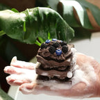 Blueberry Chocolate Cake Handmade Scented Soap Aromatherapy Hand Cleansing Bar Bath Soap