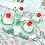 Matcha Ice Cream Cake Scented Candles Gift Adorable Sweet-Inspired Aromatherapy Candles Present