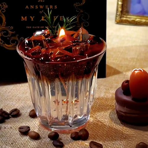 Iced Americano Coffee Candle Decor Creative Coffee Scented Candle for Bedroom Sleep Aid