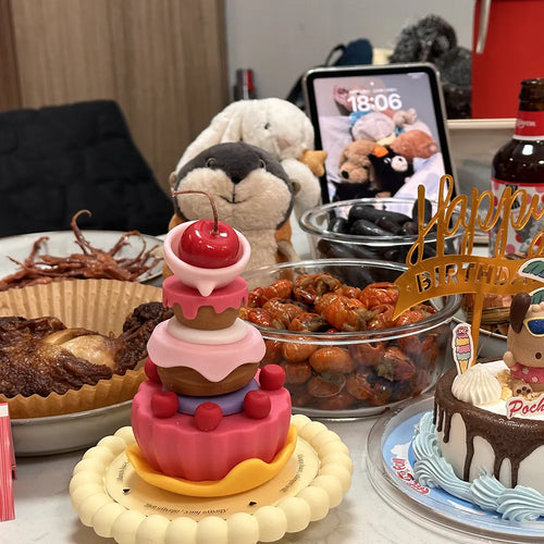 Wish Cake Scented Candle Gift Set Handmade Layered Soy Beeswax Candle