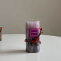 Christmas Decor Scented Soy Wax Candle  Festival Candles in Purple Red Green