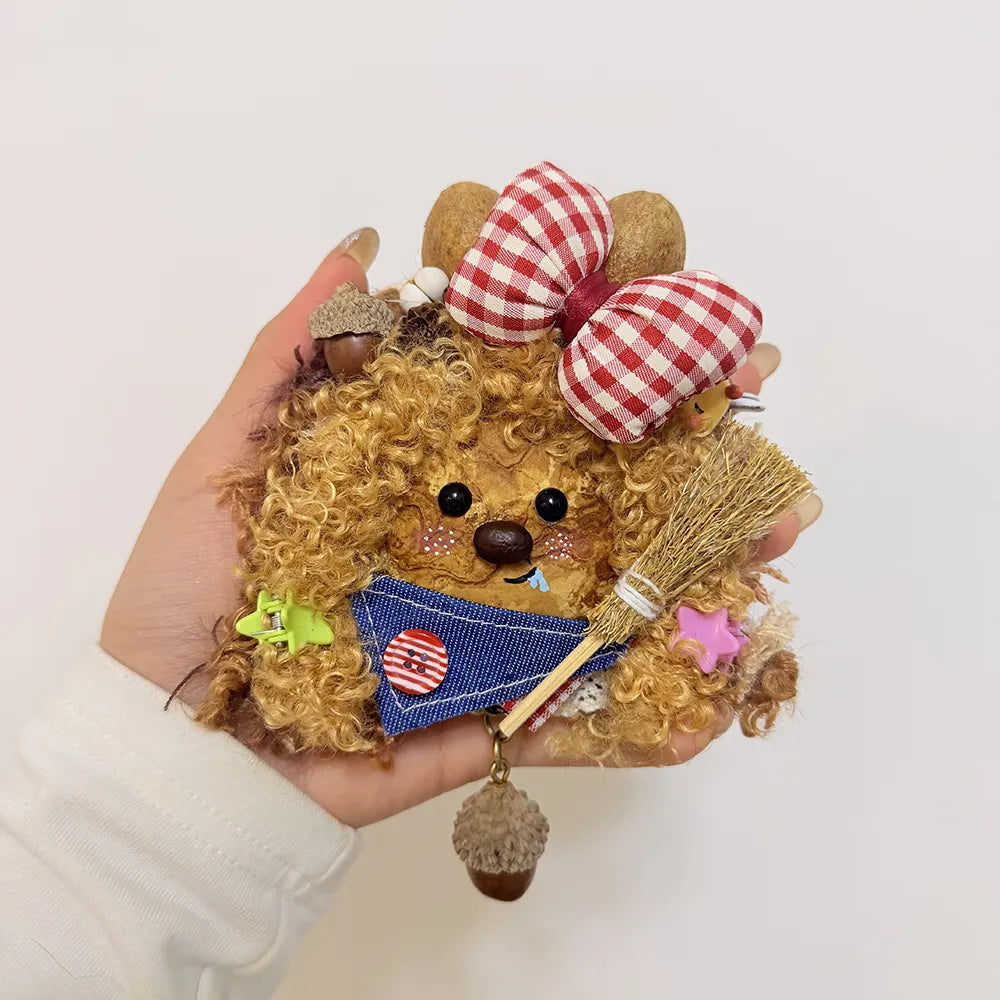 Little Girl Beanpod Doll Handmade Unique Bag Charm Bean Pod Doll Gift