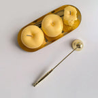 Simulated Yellow Apple Shaped Aromatherapy Candle Soy & Beeswax Scented Candles