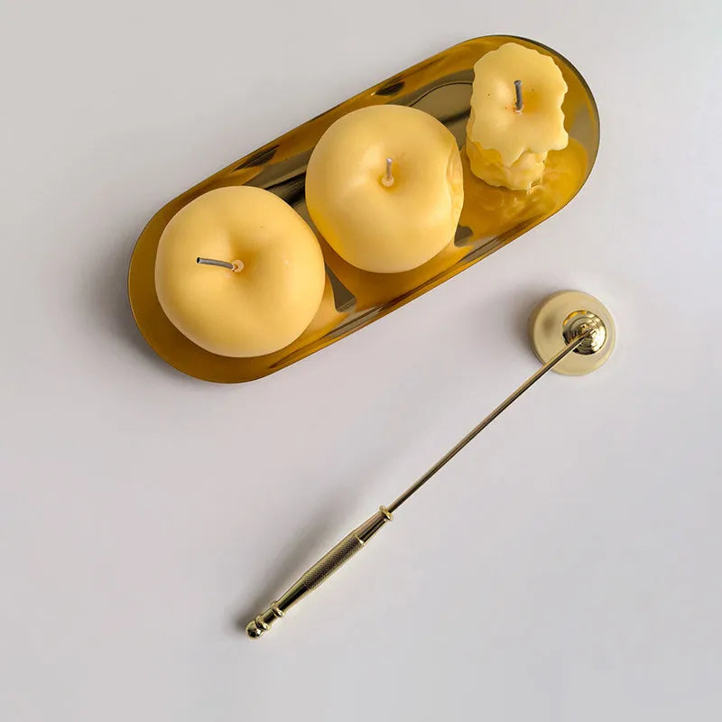 Simulated Yellow Apple Shaped Aromatherapy Candle Soy & Beeswax Scented Candles