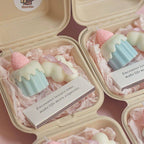 Strawberry Canelé Cloud Scented Candle Gift Adorable Mini Aromatherapy Candles Present Box