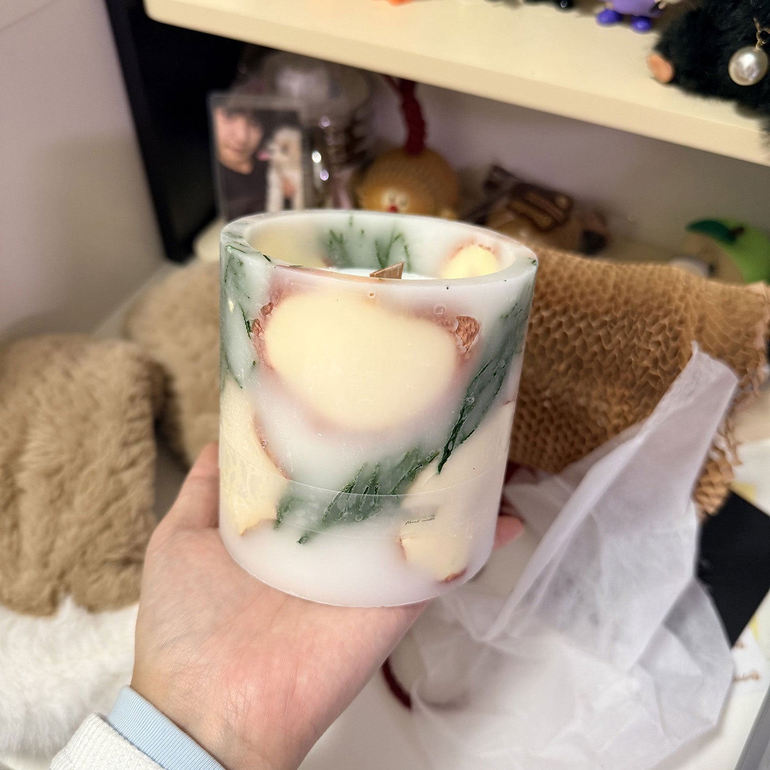 Wild Apple Scented Candle Gift Set Big  Handmade Soy Wax Candle with Natural Essential Oils