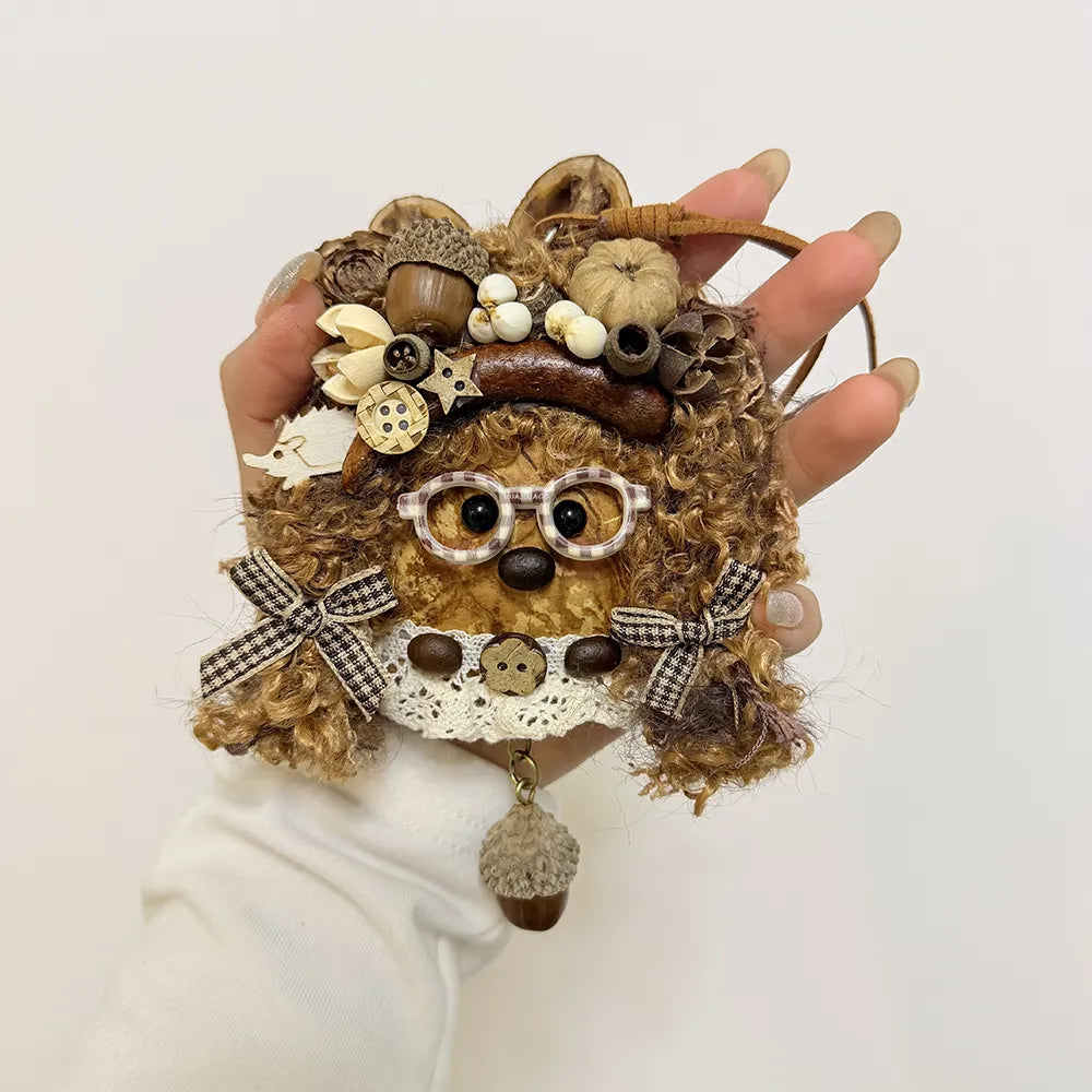 Handmade Little Girl Beanpod Doll Bean Pod Plant Doll Pendant