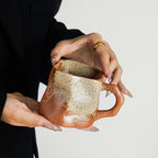 Irregularly Shaped Ceramic Mug Handcrafted Coffee & Tea Cup Creative Water Mug