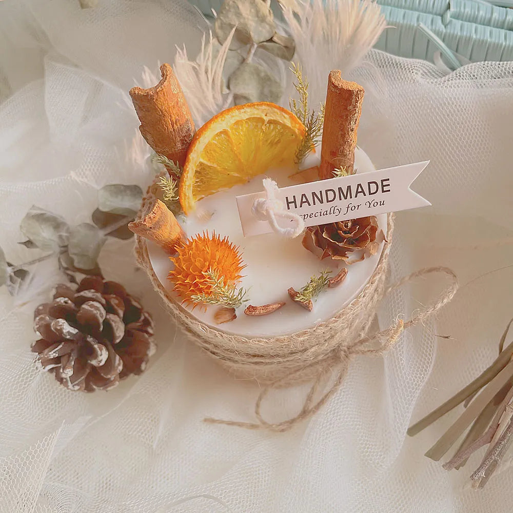 Dried Flower Scented Soy Candle Gift Set Luxury Women Birthday Artistic Candles