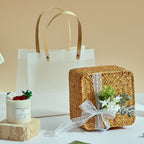 Handmade Blue Wind Chime Dried Flower Scented Candle Gift Set