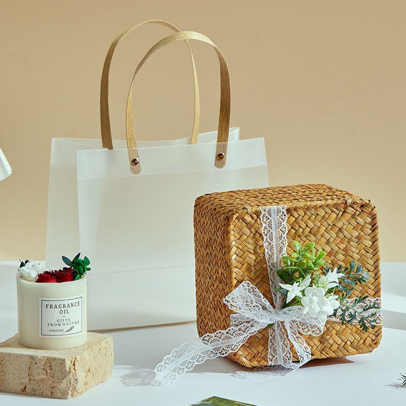 Handmade Blue Wind Chime Dried Flower Scented Candle Gift Set