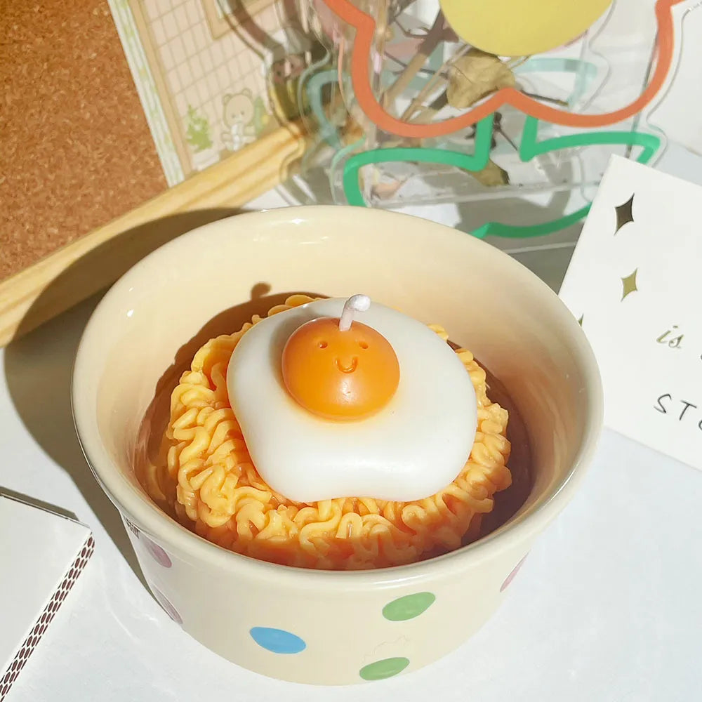 Cute Fried Egg Scented Candle Quirky Birthday Gift Ideas Soy Wax Candle