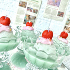 Matcha Ice Cream Cake Scented Candles Gift Adorable Sweet-Inspired Aromatherapy Candles Present