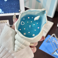 Blue Wave Dream Shell-Shaped Scented Candle Handmade Home Decor Candle