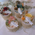 Dried Flower Scented Soy Candle Gift Set Luxury Women Birthday Artistic Candles