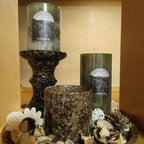 Wilderness Scented Candle Set Natural Oils Candle with Wooden Tray