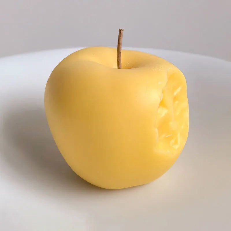 Simulated Yellow Apple Shaped Aromatherapy Candle Soy & Beeswax Scented Candles