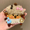 Handmade Natural Element Decorative Pod Doll Fuzzy Lamb-Style Pod Doll Bag Charm