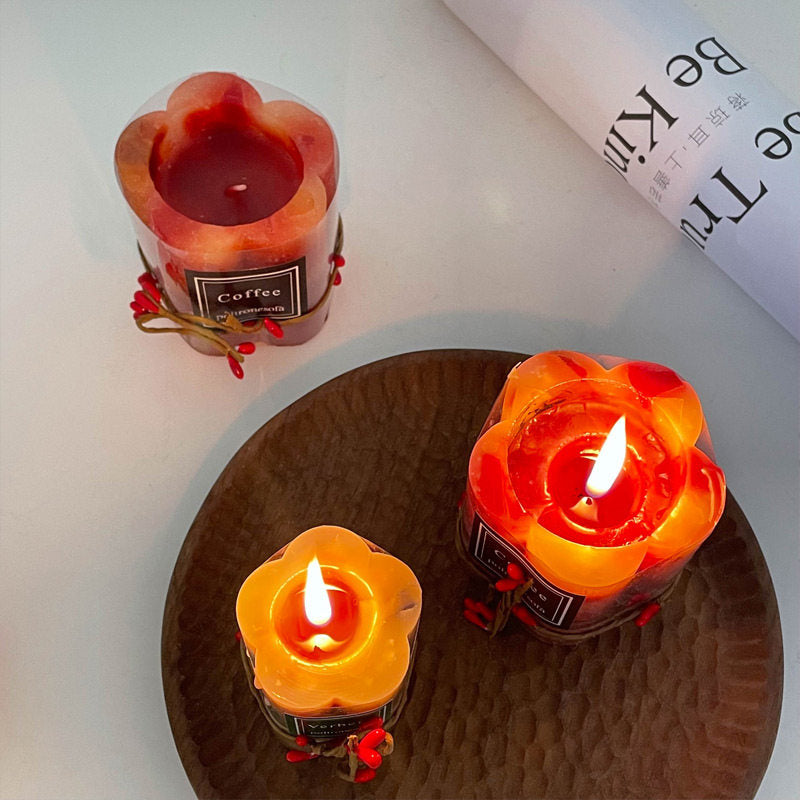 Christmas Decor Scented Soy Wax Candle  Festival Candles in Purple Red Green