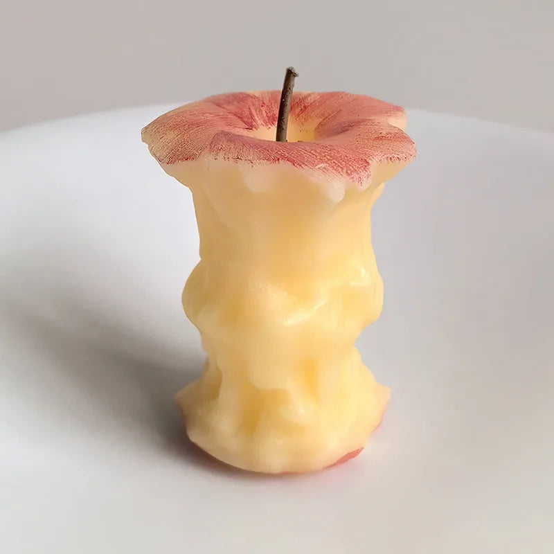 Realistic Red Apple Scented Candle Handcrafted Fruit Decor Candle & Gift Idea