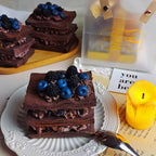 Blueberry Chocolate Cake Handmade Scented Soap Aromatherapy Hand Cleansing Bar Bath Soap