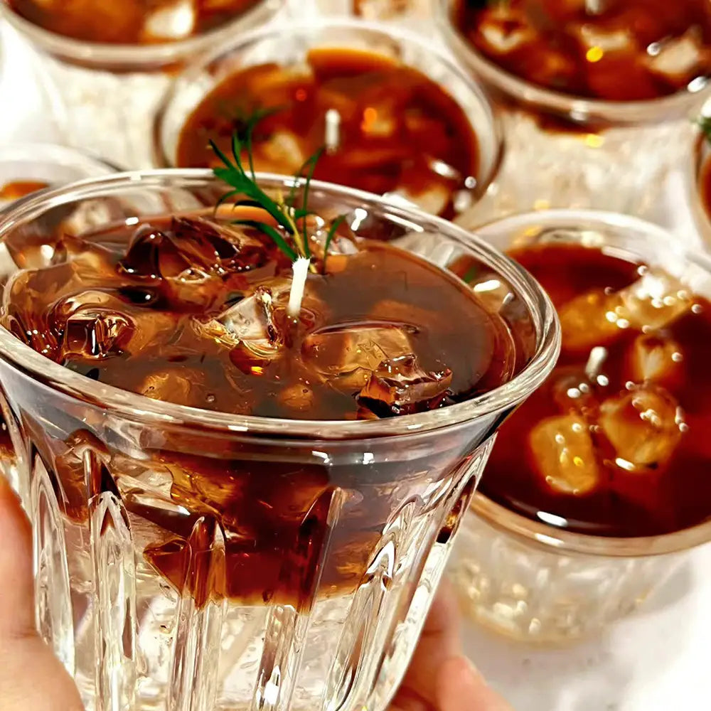 Iced Americano Coffee Candle Decor Creative Coffee Scented Candle for Bedroom Sleep Aid