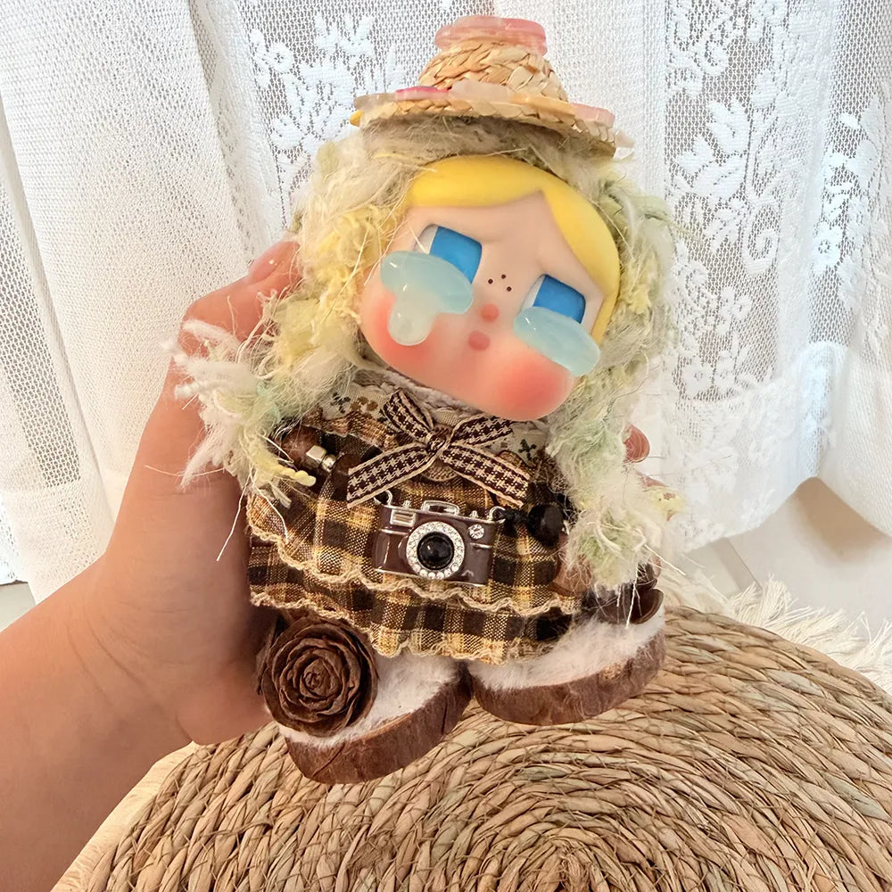 Crying Beanpod Doll Handmade Bag Charm Unique Gift for Bag Decoration