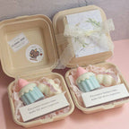 Strawberry Canelé Cloud Scented Candle Gift Adorable Mini Aromatherapy Candles Present Box