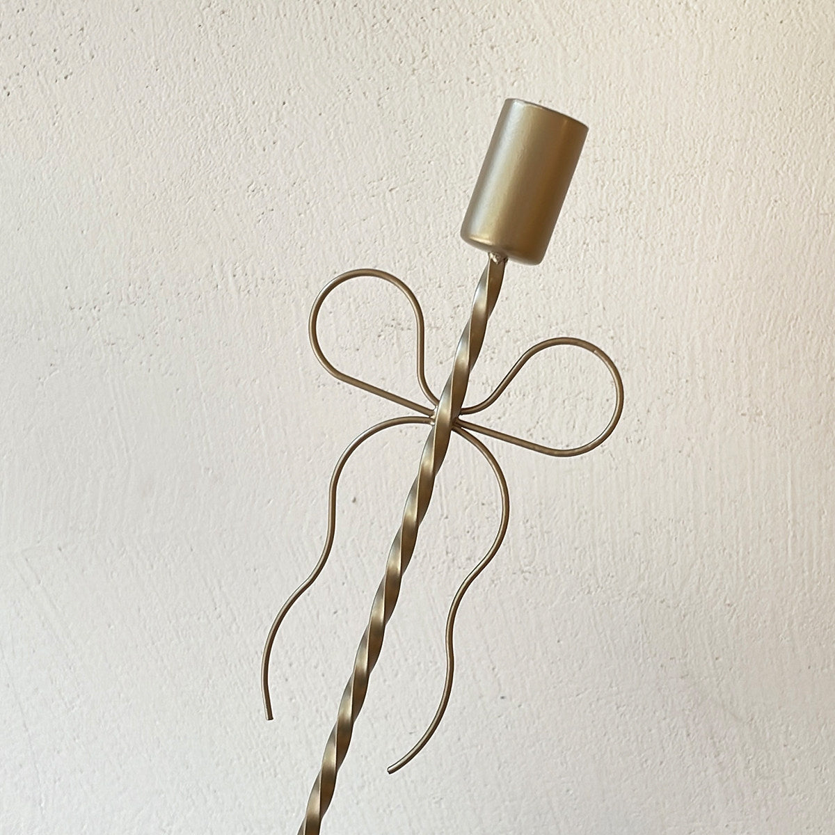 French Metal Bow Candle Holder Vintage Iron Art Home Candle Stands