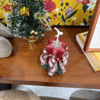 Hand Carved Scented Candle Unique Sculptural Candle Gift for Christmas