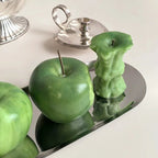 Simulation Green Apple Shaped Aromatherapy Candle Handmade Soy & Beeswax Candle Fruit Home Decor