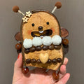 DIY Double-sided Bear Bee Soybean Pod Doll Natural Plant Material Doll Handbag Pendant