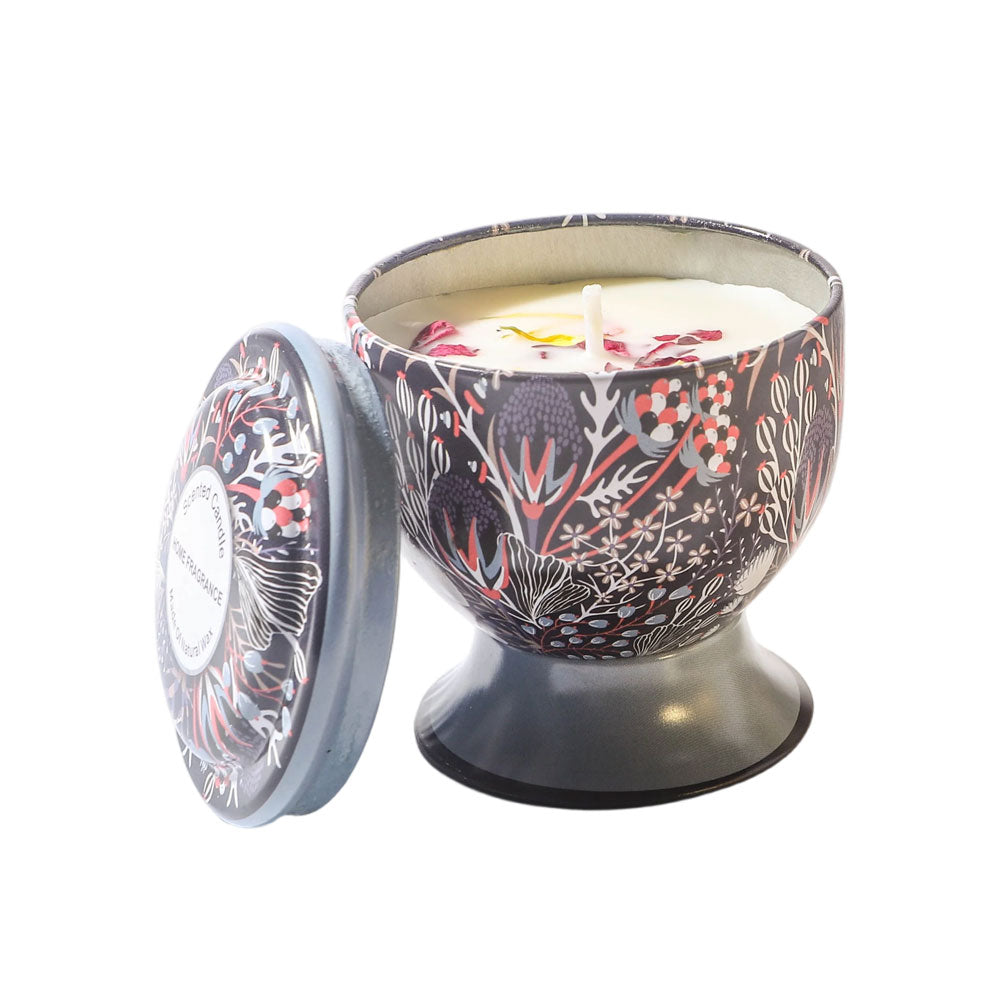 7-Scent Handmade Soy Wax Scented Candle Dried Flower Goblet Candle